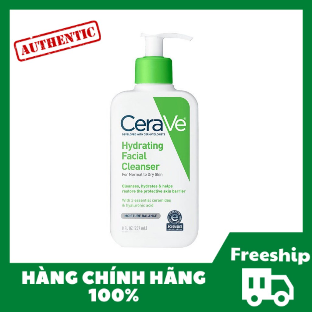 [Hàng chính hãng] Sữa rửa mặt Cerave Da khô 236ml