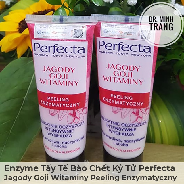 (CHÍNH HÃNG )Tẩy Tế Bào Chết Tảo Biển Perfecta Algi Mineraly Morskie Và Enzyme Tẩy Tế Bào Chết Kỷ Tử Perfecta Jagody