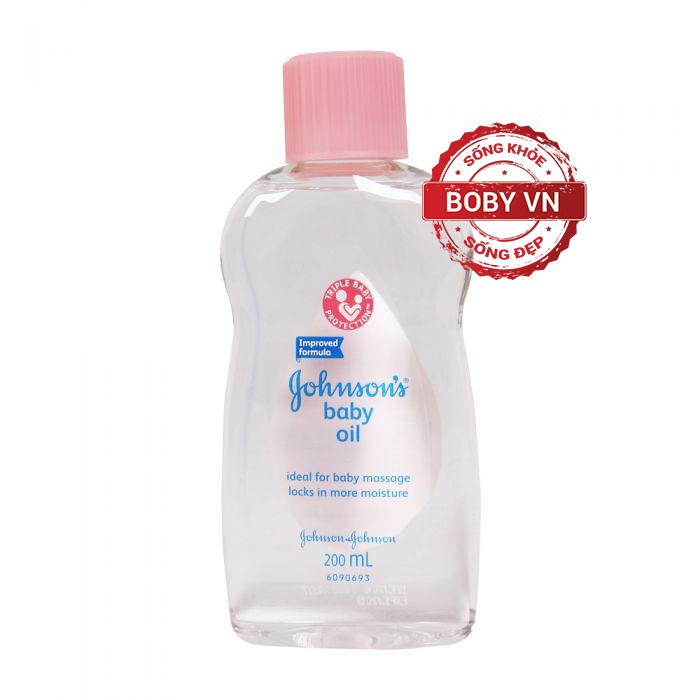 Dầu Massage và dưỡng ẩm Johnson Baby Oil ( 200ml) - Giữ ẩm Chính hãng