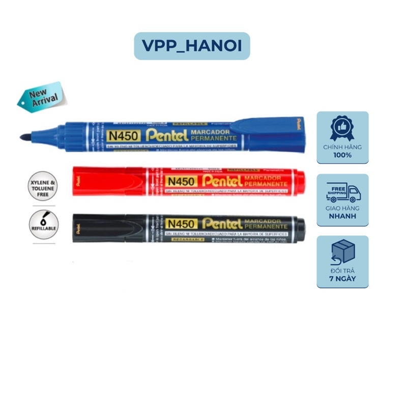 Bút Dạ Dầu N450 Pentel Viết Trên Nhiều Bề Mặt
