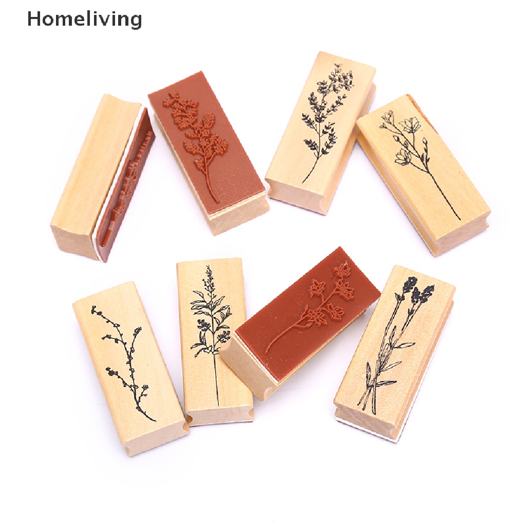 Con Dấu Gỗ In Hình Cây Cối Phong Cách Vintage Trang Trí Sổ Tay DIY