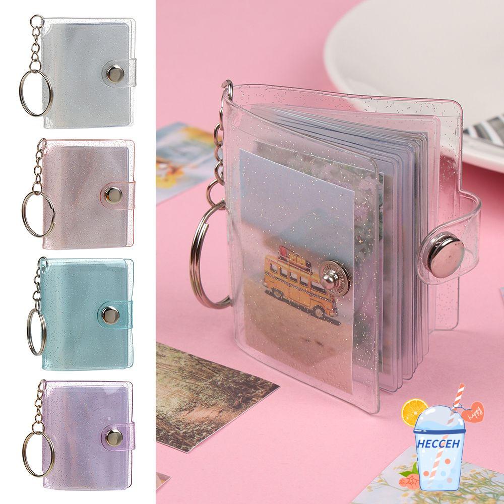 Album đựng ảnh dạng móc chìa khóa mini bằng PVC 2 inch nhiều màu xinh xắn
