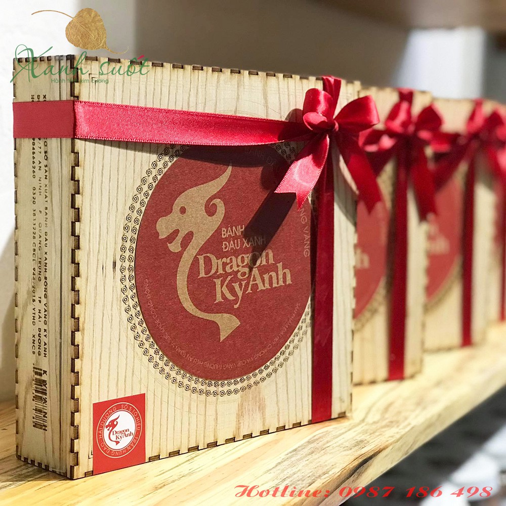 Bánh đậu xanh hộp gỗ cao cấp [ Đặc sản Hải Dương]