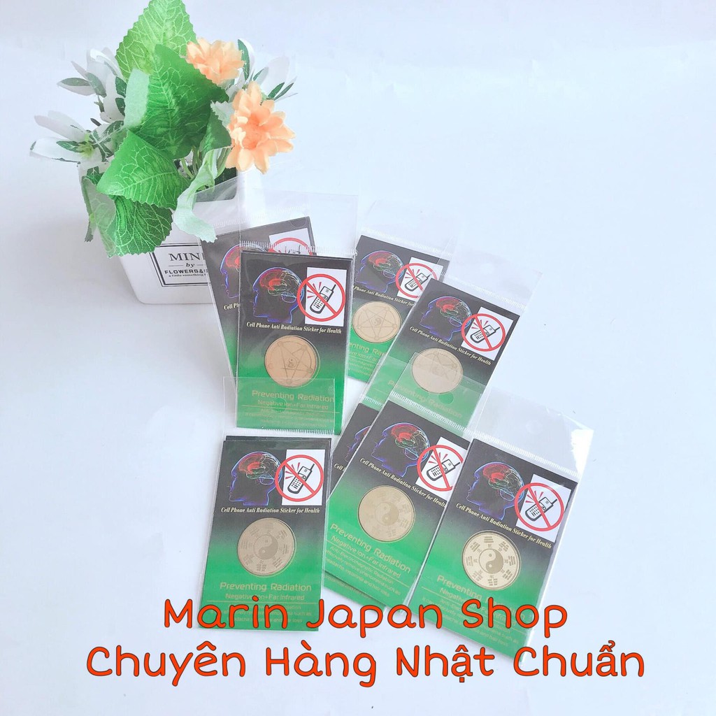 Miếng chip dán ngăn cản bức xạ điện từ , triệt sóng giúp chống teo não, giúp tiết kiệm năng lượng Nhật Bản