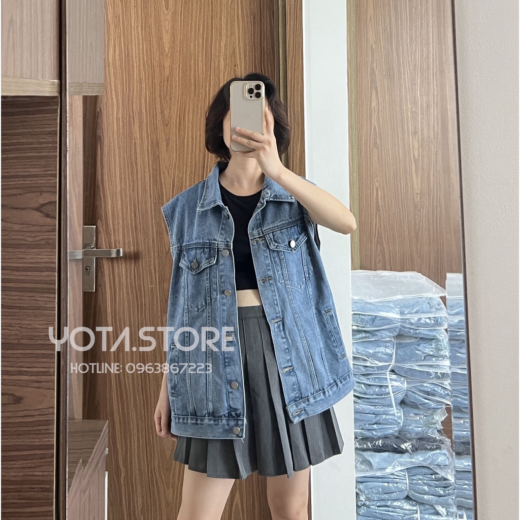 Áo khoác jeans gile - KB24