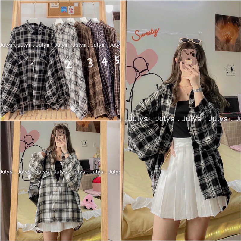 [Mã WASKT304 giảm 15% tối đa 30K đơn 99K] Sơ mi ulzzang bảng màu tây (ảnh thật shop chụp kèm video)