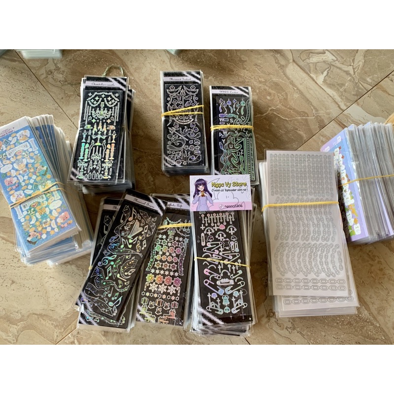 Sticker decor toploader siêu xinh