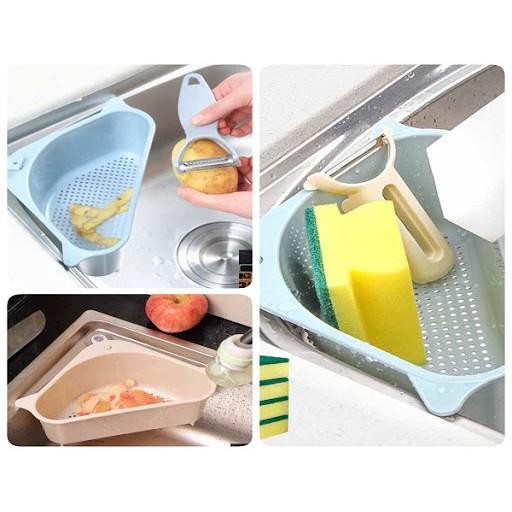 Rổ Nhựa Tam Giác, Kệ Góc Tam Giác Gắn Bồn Rửa Chén Đựng Đồ Tiện Lợi | BigBuy360 - bigbuy360.vn