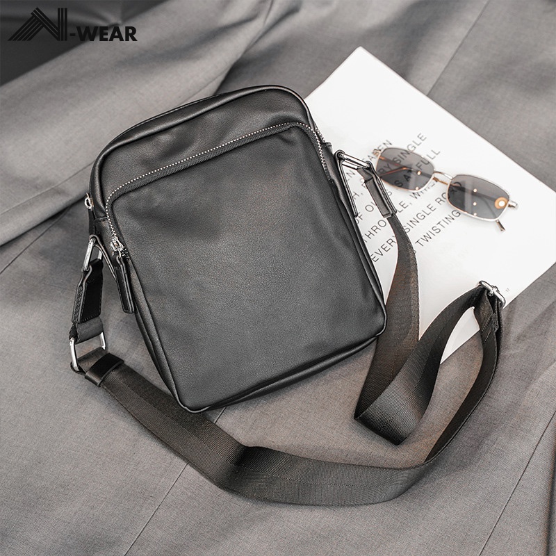 Túi đeo chéo da nam cao cấp Hàn Quốc chống nước, Túi da nam đeo chéo đi học, đi chơi, du lịch, dã ngoại TD0623