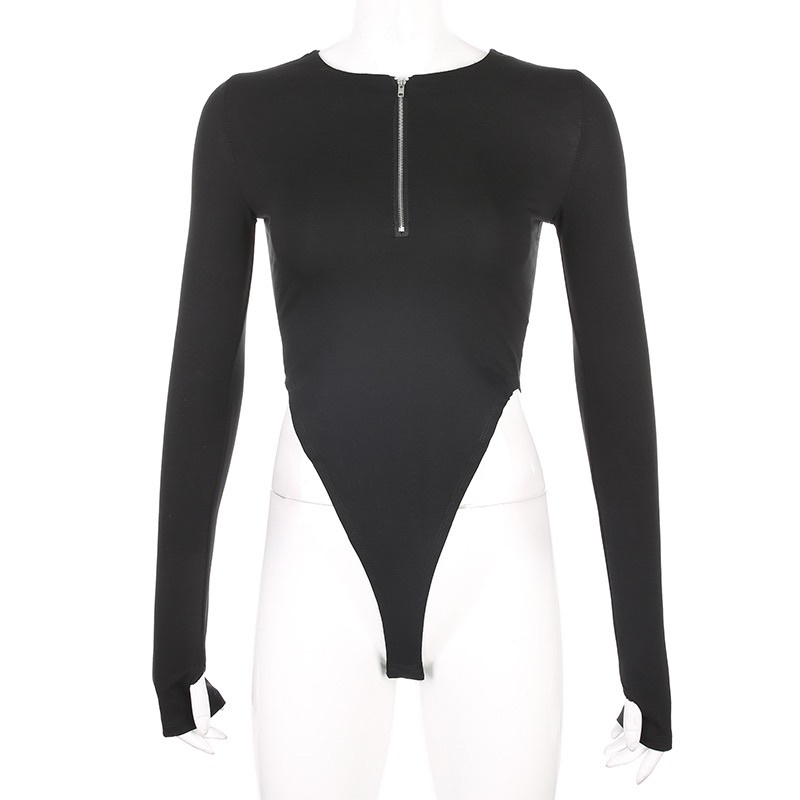 Body suit hở eo sexy màu đen | BigBuy360 - bigbuy360.vn