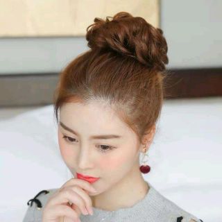 Tóc giả búi 💄FREESHIP💄 Tóc giả búi cột xoăn