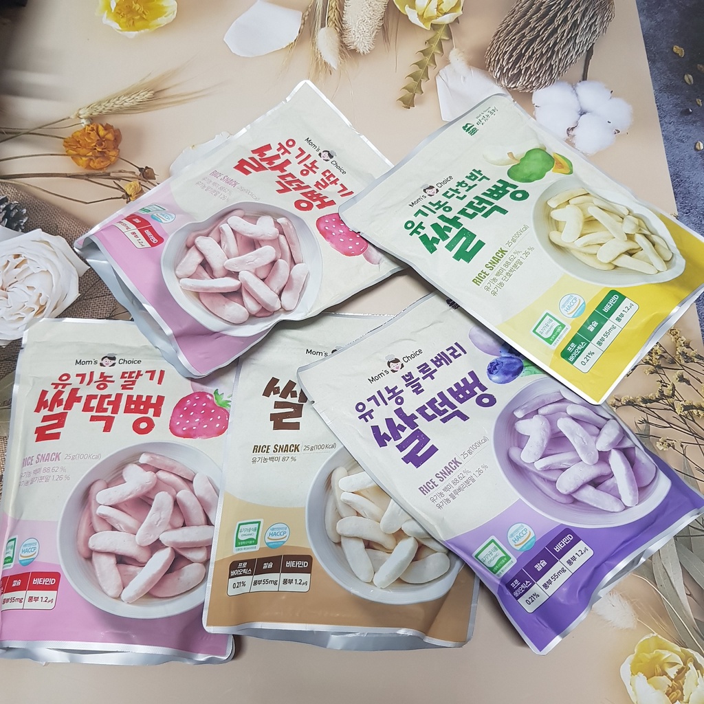 Bánh gạo hữu cơ Mom’s Choice Hàn quốc cho bé từ 6 tháng