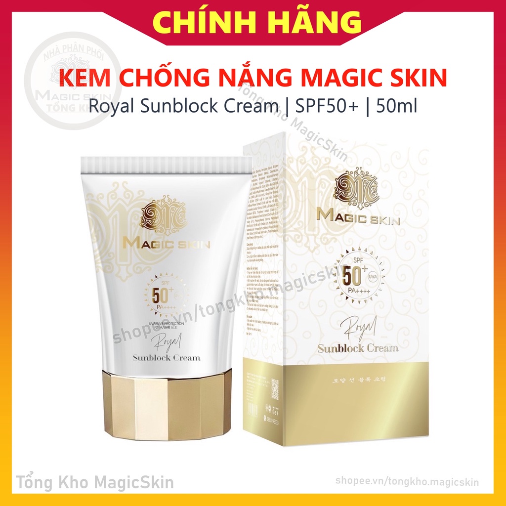 Kem chống nắng thảo dược hoàng cung Magic Skin Royal Sunblock Cream MỚI