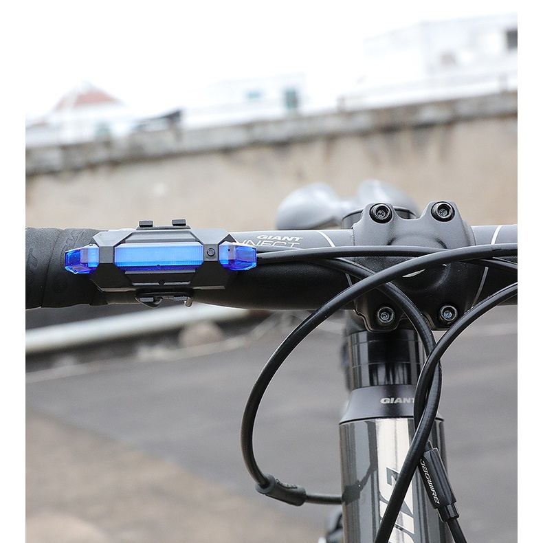 Đèn hậu xe đạp chống nước xạc USD nhiều chế độ sáng đa năng, đèn Led cảnh báo gắn đuôi xe đạp thể thao