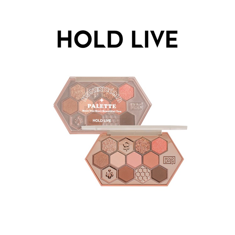 [ Hold Live 2022 ] Bảng phấn mắt 12 màu Hold Live HoneyComb tổ ong dòng cao cấp HL506 | BigBuy360 - bigbuy360.vn