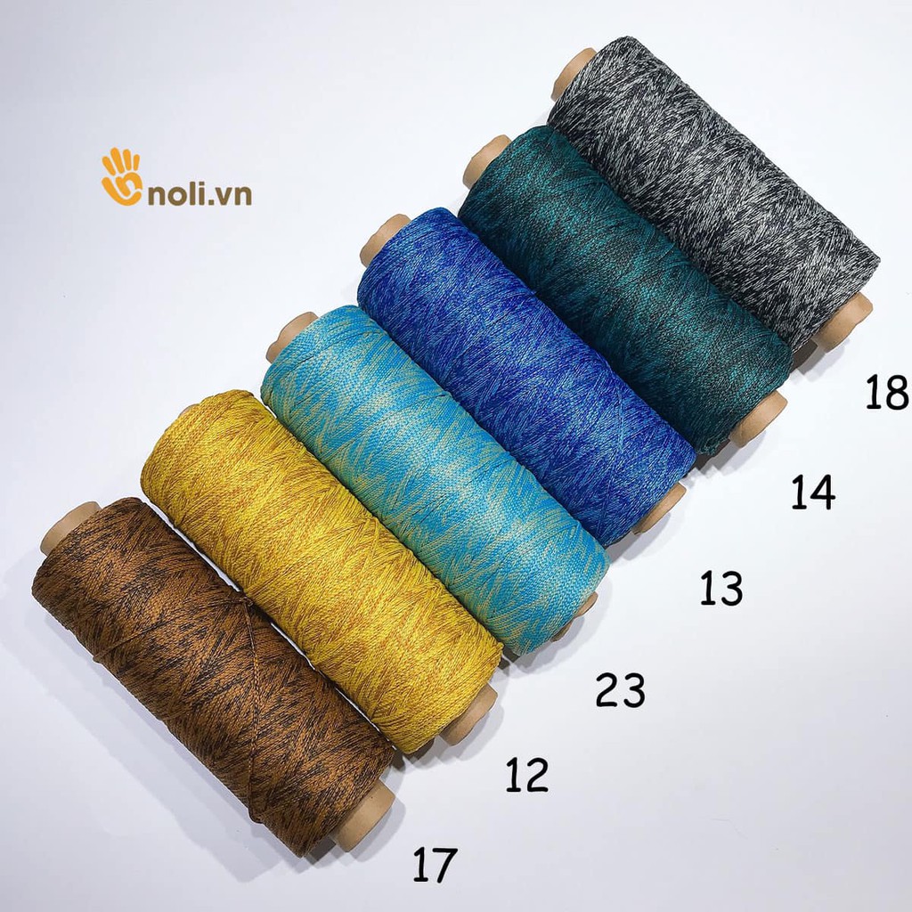 Sợi Dệt Cotton Trơn Màu dùng móc mũ, túi, ví......
