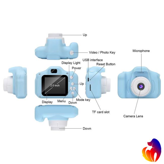 Máy Ảnh Kỹ Thuật Số 8mp Hd Chống Sốc Có Thể Sạc Lại Kiểu Dáng Thời Trang Cho Trẻ Em | BigBuy360 - bigbuy360.vn