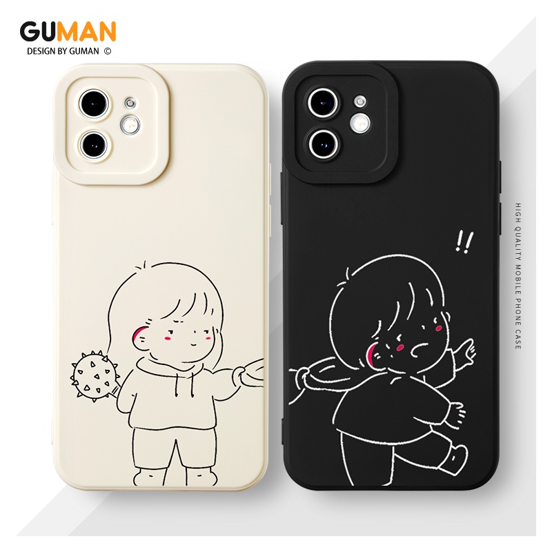 Ốp lưng GUMAN XYI593 silicon mềm kiểu cặp thích hợp cho Iphone 14 13 12 11 Pro Max SE 2020 X XR XS 8 7 6S 6 Plus