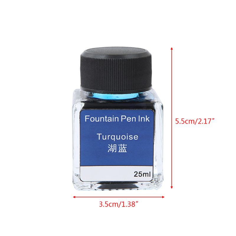 Chai mực bút máy viết thư pháp nhiều màu