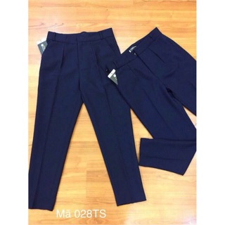 Quần baggy gấu bằng xanh than