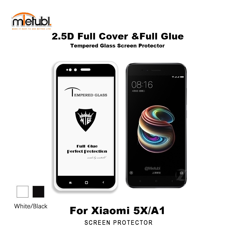 Xiaomi mi 5x (miA1) Kính cường lực 5D full màn (trăng và đen )