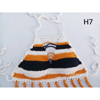 Bikini len móc phối màu