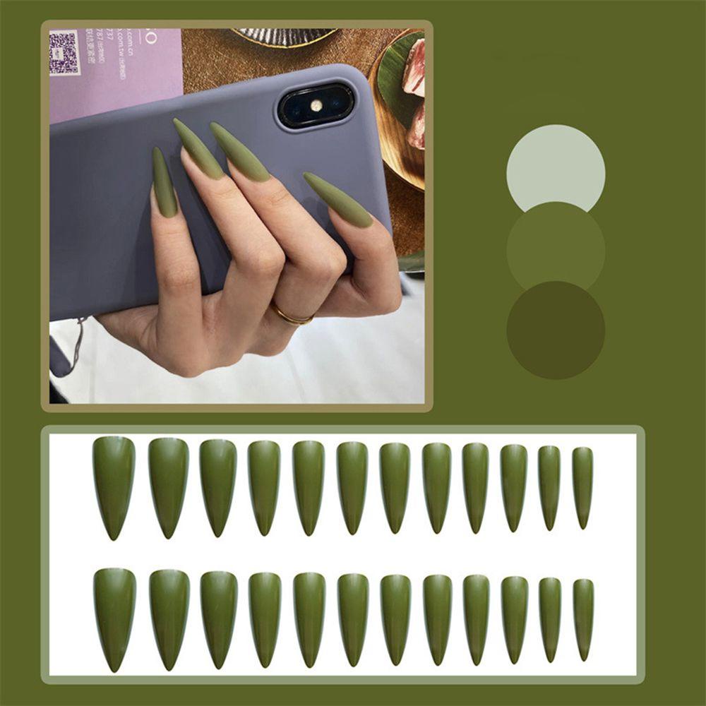 Hộp 24 Móng Tay Giả Đính Nơ Xinh Xắn MIHAN1