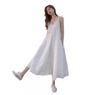 🎀 [ VÓ VIDEO THẬT] Váy 2 dây basic dáng dài ulzzang siêu sang chảnh