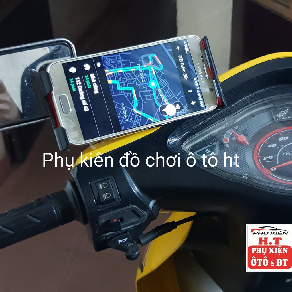 [HCM] Kẹp điện thoại trên oto, xe máy