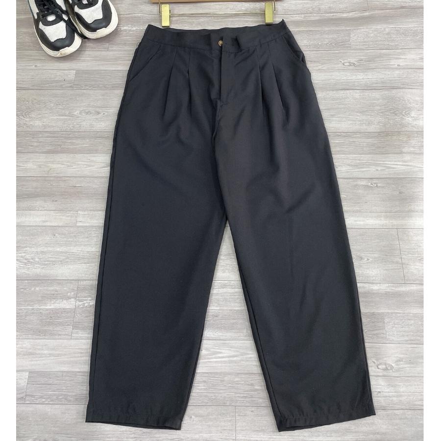 Quần Baggy Bigsize, Quần Phom Rộng Mặc Đi Làm,Đi Học,Đi Chơi Cực Thoải Mái QBG01 Đen