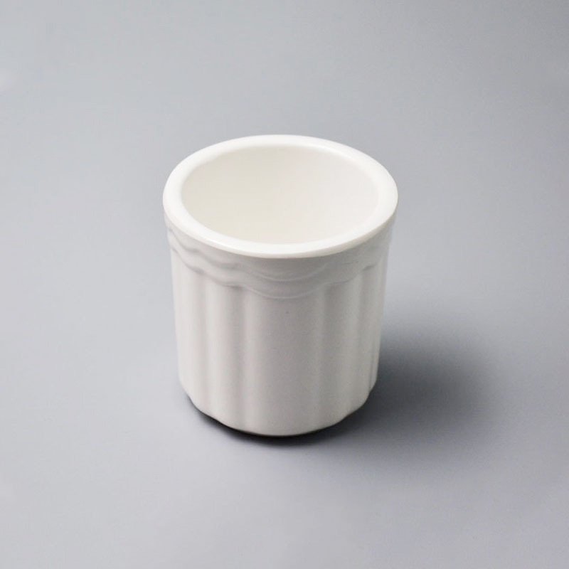 Bộ Cốc Uống Cà Phê Bằng Nhựa Giả Sứ Màu Trắng Sáng Tạo