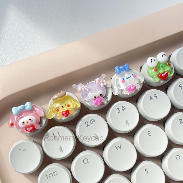 Keycap Lẻ Hàng Mới Phím Mini Trang Trí Bàn Phím Siêu Dễ Thương