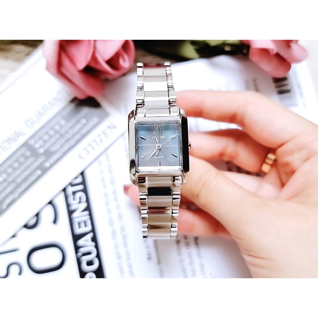 Đồng Hồ Nữ CITIZEN Eco-Drive EW5551-56N Chính Hãng Tặng Dây Da Cao Cấp
