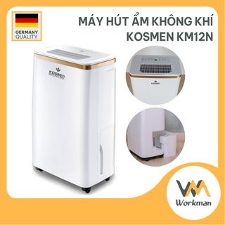 Máy hút ẩm không khí - hút ẩm phòng - chống ẩm mốc kosmen km12n - thương hiệu đức - hàng chính hãng