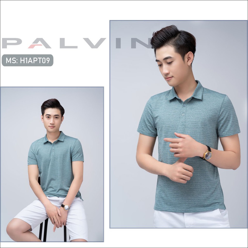 Áo thun Polo nam PALVIN cổ bẻ vải  chất xịn, chuẩn form, sang trọng-lịch lãm_H1APT09 | BigBuy360 - bigbuy360.vn