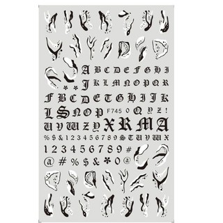 Sticker hình chữ cái độc đáo
