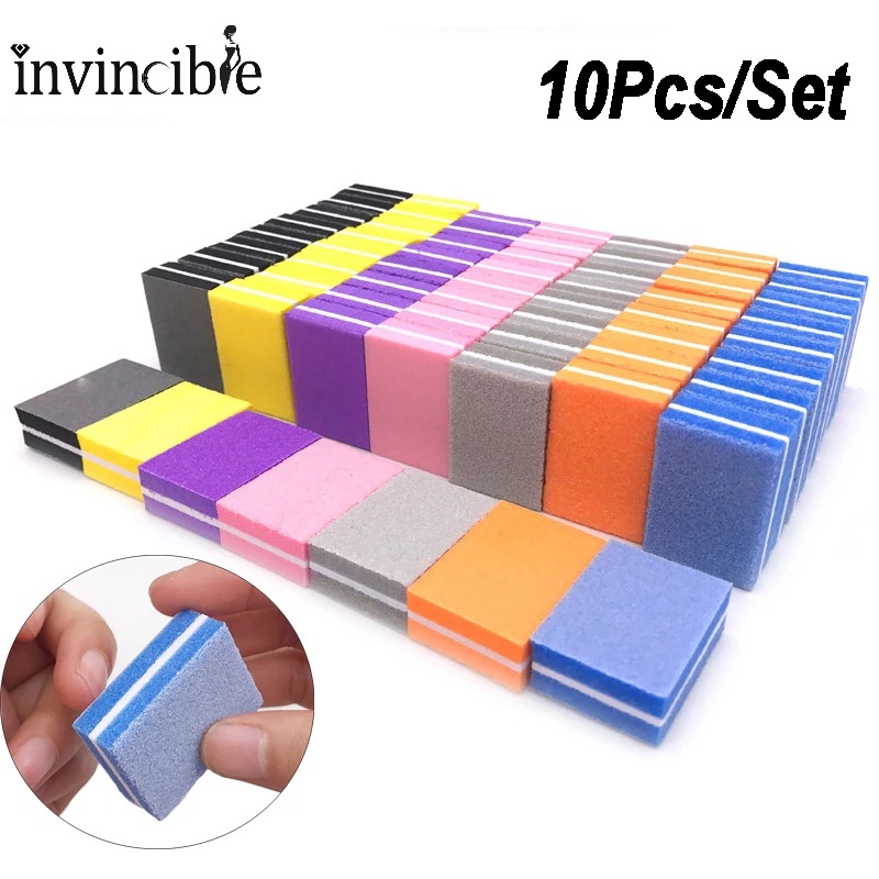 Bộ 10 Thanh Giũa Móng Tay Mini Hai Mặt Chuyên Dụng