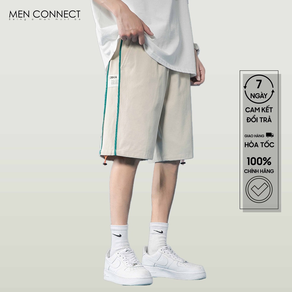 Quần vải ngố sọc Menconnect chất vải gió mát, thoải mái khi hoạt động