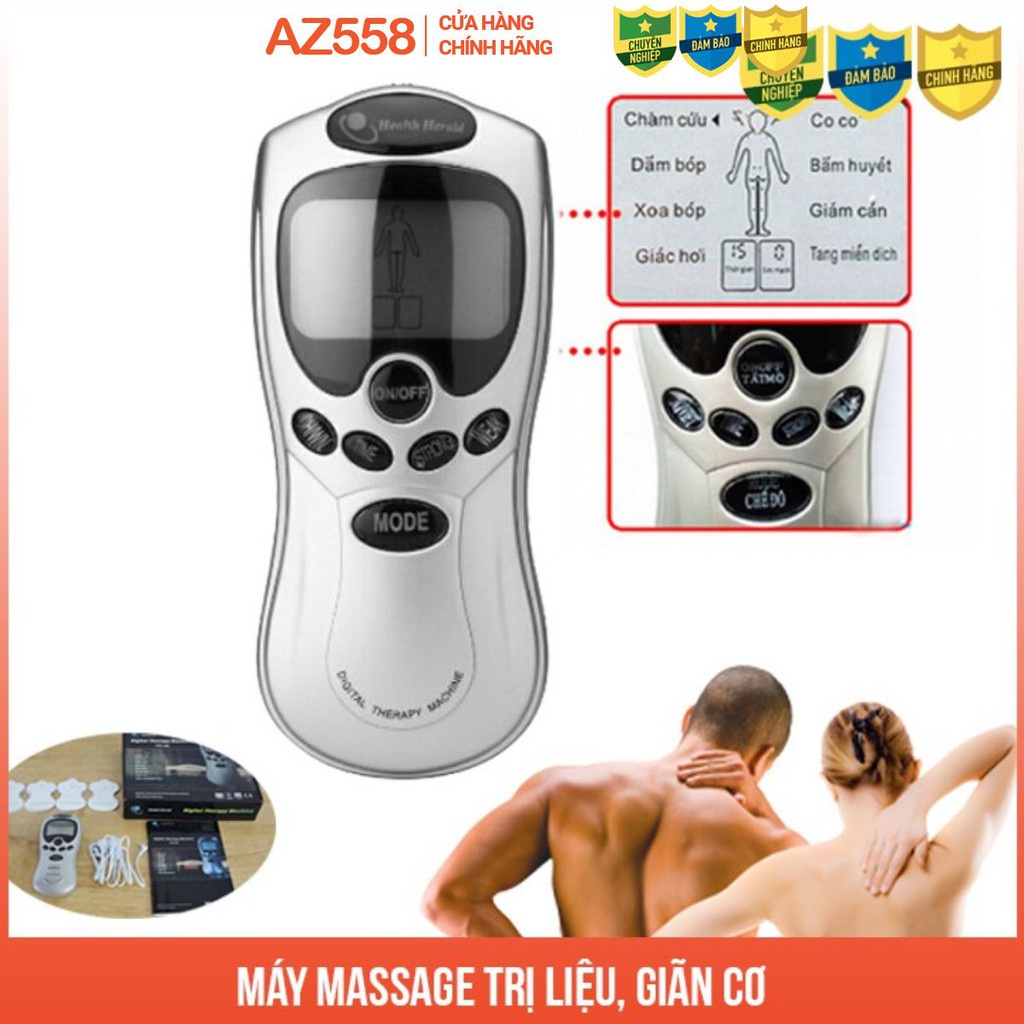 [SALE 50%] Máy châm cứu trị liệu màn hình điện tử LCD châm cứu, xoa bópi