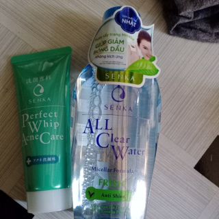 Nước tẩy trang và sữa rửa mặt senka