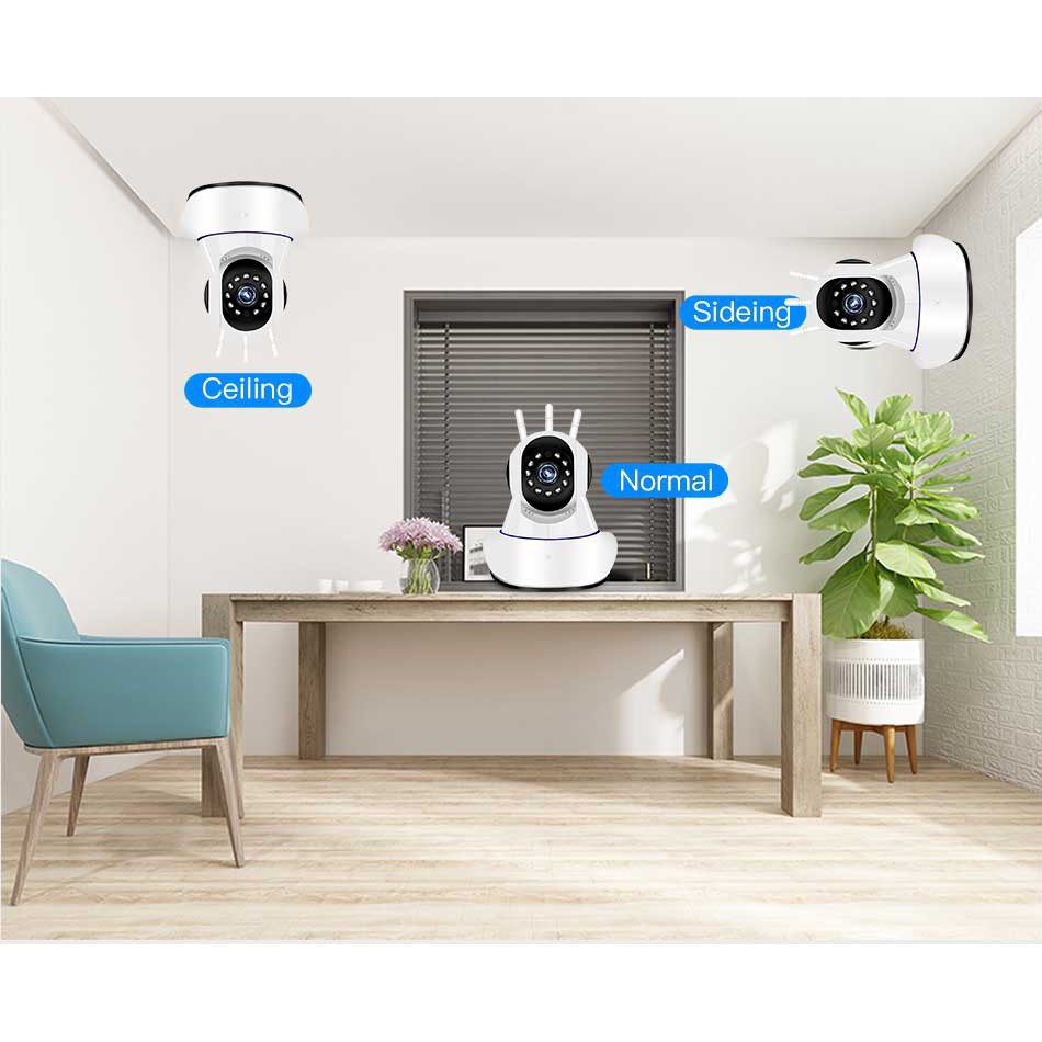 (Kèm thẻ nhớ 64GB) Camera WIFI - Camera Ip CareCam 3 Râu (R8)45X-XFL200 - Độ Phân Giải 2.0Mpx  (Carevis r8) | BigBuy360 - bigbuy360.vn