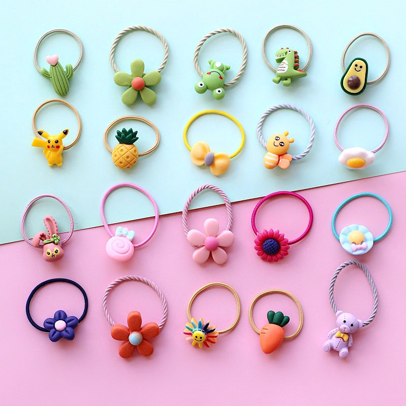 Dây Cột Tóc Dây Buộc Tóc Cute Giá Rẻ Giao Hình Ngẫu Nhiên Xinh Xắn Dễ Thương