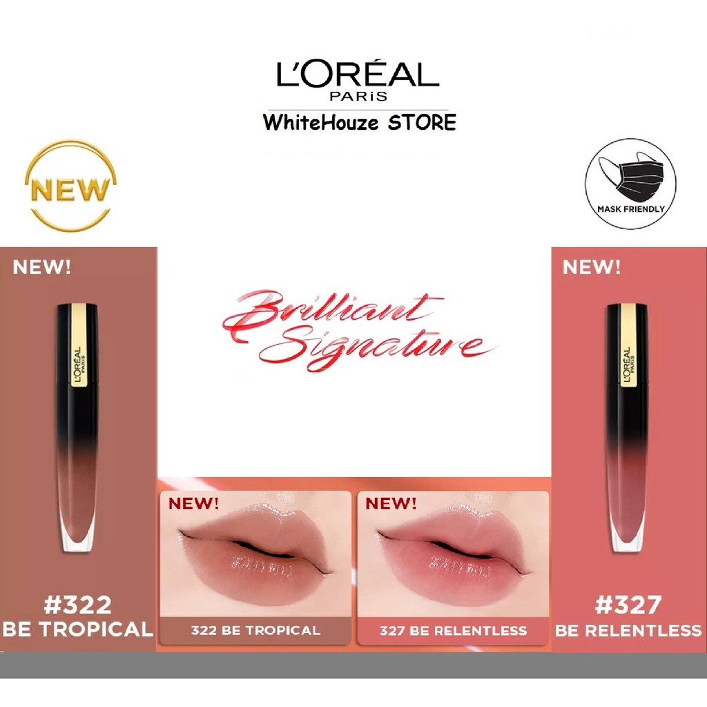 (Hàng Mới Về) Set Son Kem L 'Oreal Kèm Gel Vẽ Lông Mày Tiện Dụng | BigBuy360 - bigbuy360.vn
