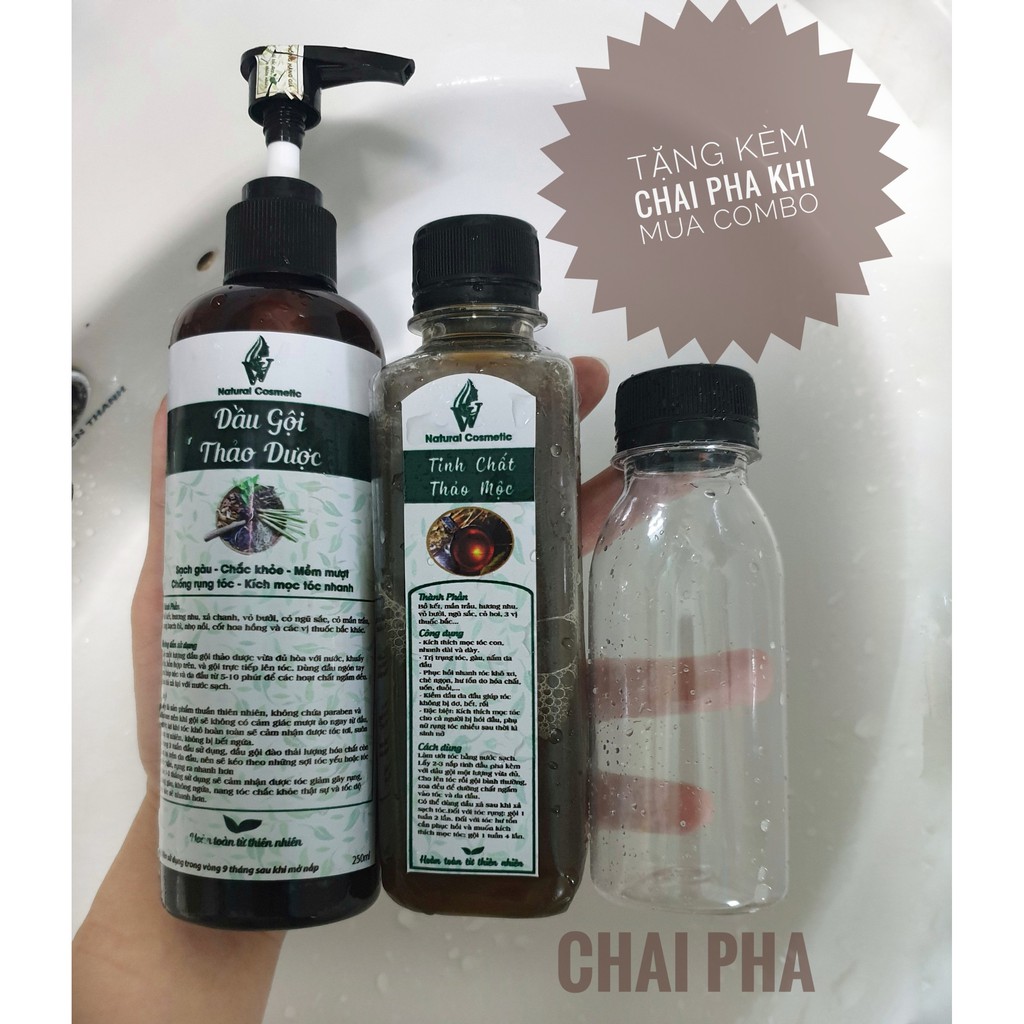 [Loại dày] CHAI NHỰA / LỌ NHỰA 100ml dùng để pha hỗn hợp Dầu gội và Tinh chất thảo mộc