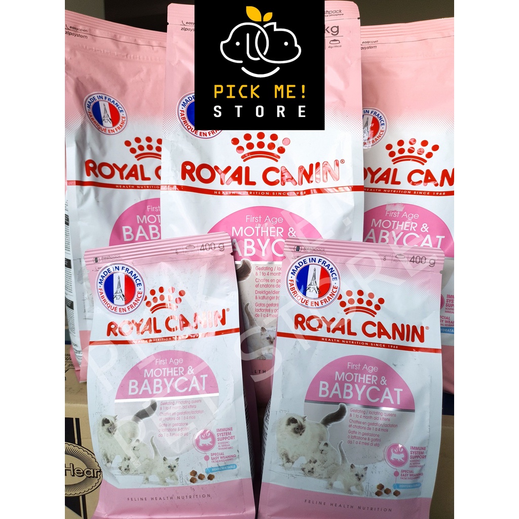 [ CHÍNH HÃNG ] Hạt Royal Canin Mother &amp; Babycat Cho Mèo Mẹ &amp; Mèo Con 400g 2kg