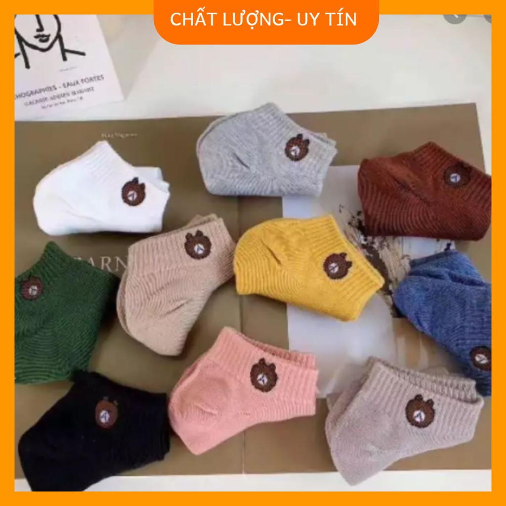 Lố 10 đôi Tất gấu trẻ em baby sock