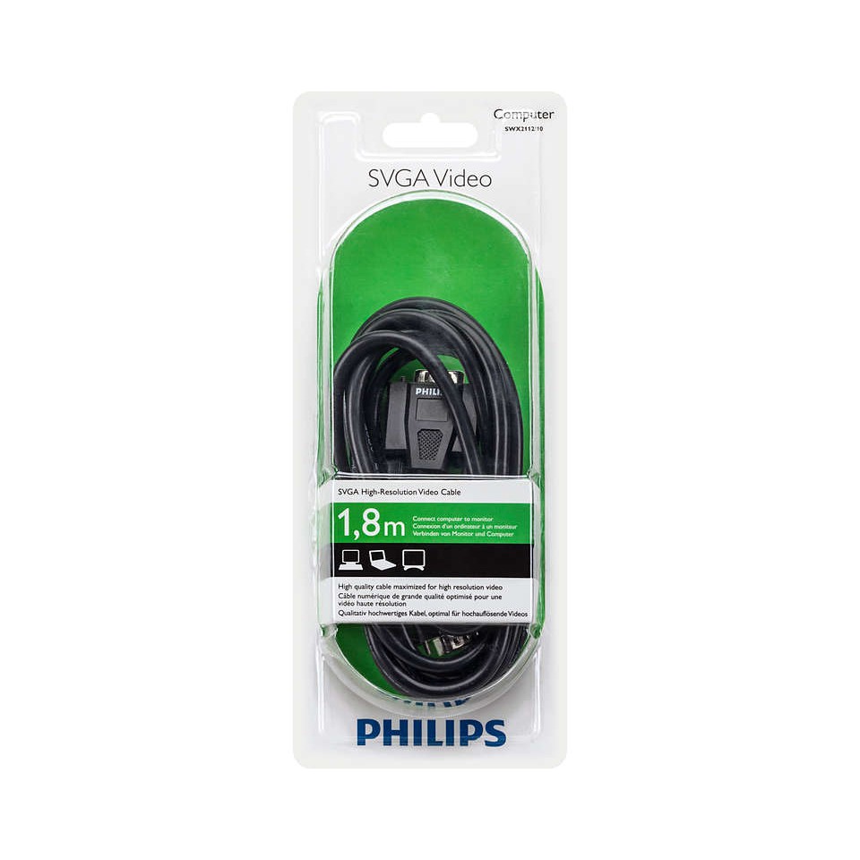 Cáp màn hình Vga Philips 1.8m SWX 2112/10