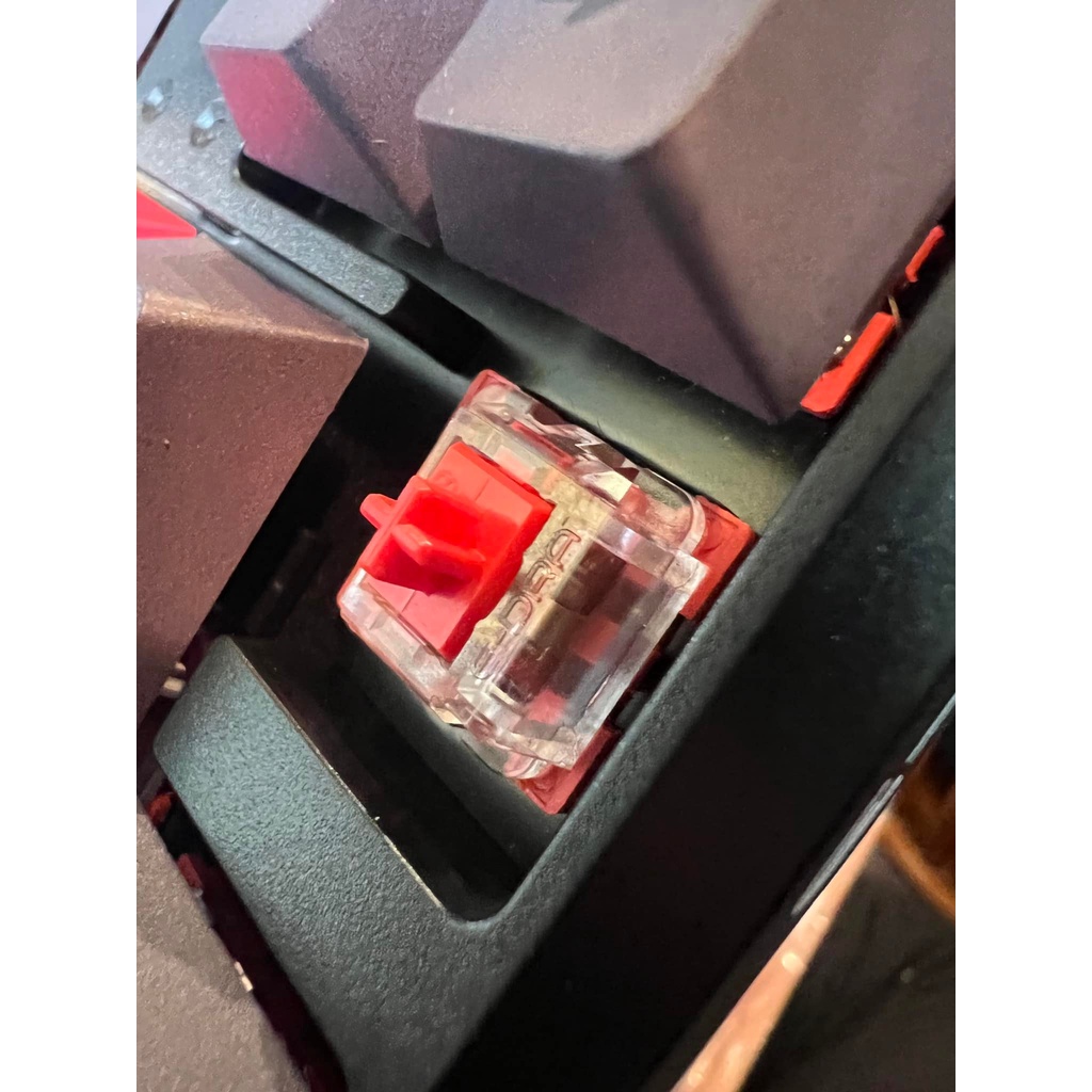 Bàn phím gaming, bàn phím máy tính cơ chơi game không dây E-dra EK368w v2 E-Dra Brown / Red Switch - Hàng chính hãng