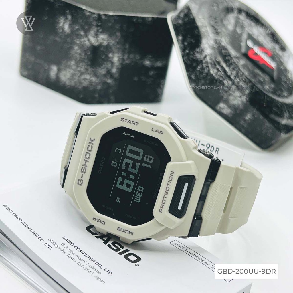 Đồng Hồ Điện Tử Nam Casio G-Shock WATCHSTORE GBD-200UU-9DR Thiết Kế Mặt Kính Khoáng 45.7mm Phong Cách Trẻ Trung
