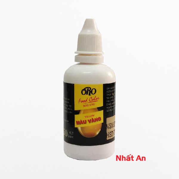 Màu nước thực phẩm Vàng ORO 50gr